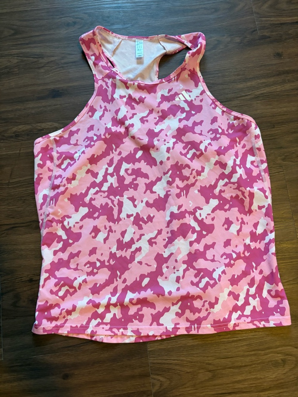 adidas Pink & Light Pink Athletic Tank Top